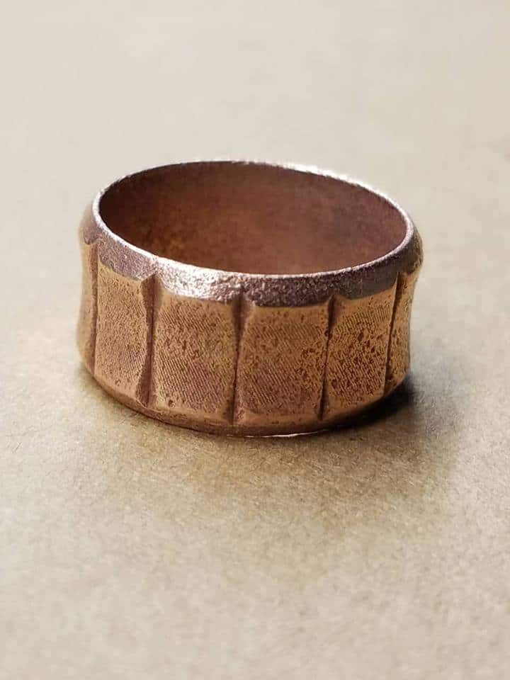 Copper Ringe found by a Metal Detector