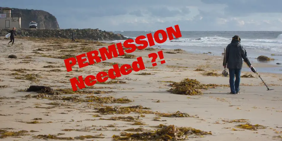 do you need permission to metal detect on the beach