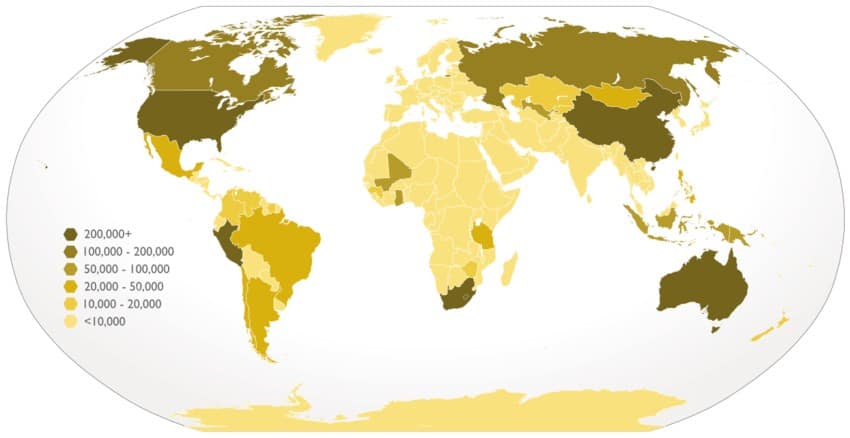 Gold hot Spots