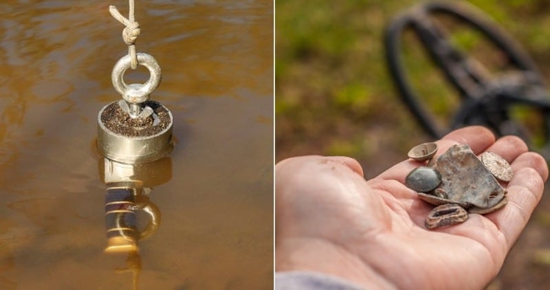 magnet fishing vs metal detecting