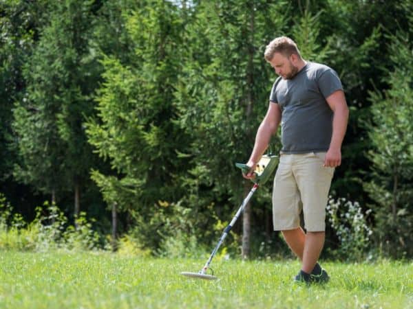 digging in grass